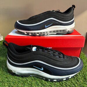 Nike Air Max 97 Black/Obsidian/Platinum/University Blue DQ3955-001 Men's NEW